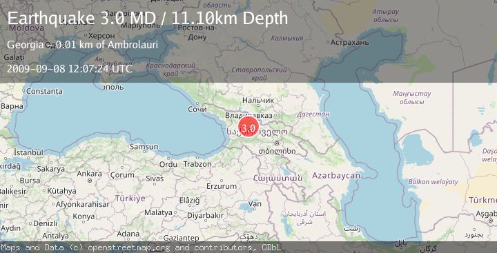 Map of GEORGIA (SAK'ART'VELO)