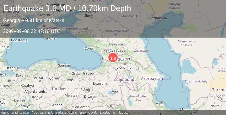 Map of GEORGIA (SAK'ART'VELO)