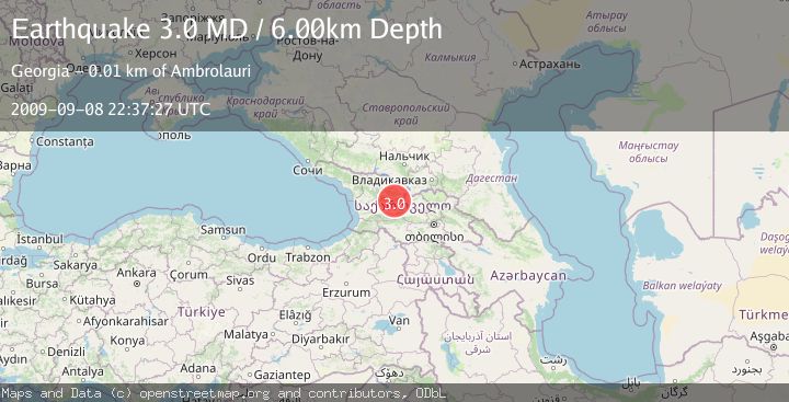 Map of GEORGIA (SAK'ART'VELO)