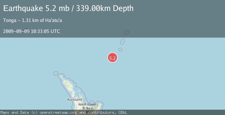 Map of SOUTH OF KERMADEC ISLANDS