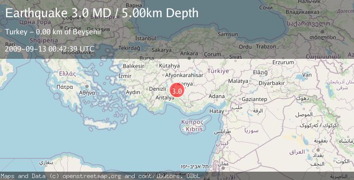 Map of WESTERN TURKEY