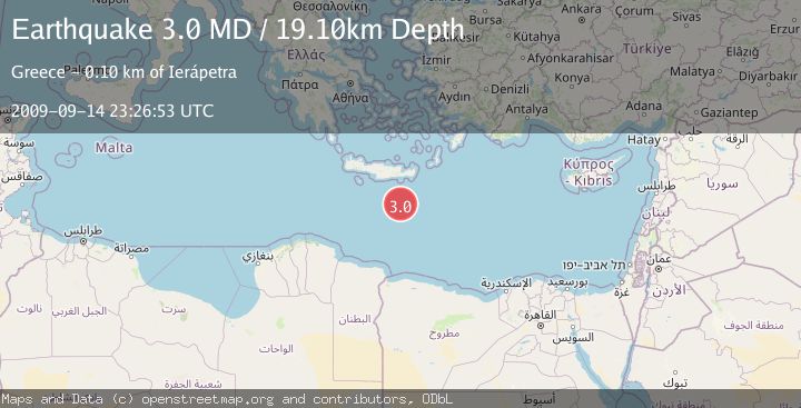 Map of CRETE, GREECE
