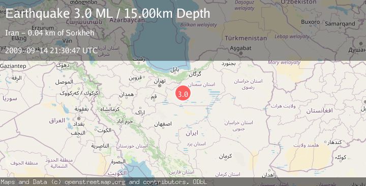 Map of NORTHERN IRAN