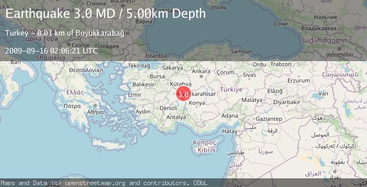 Map of WESTERN TURKEY