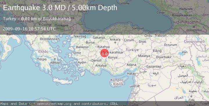Map of WESTERN TURKEY