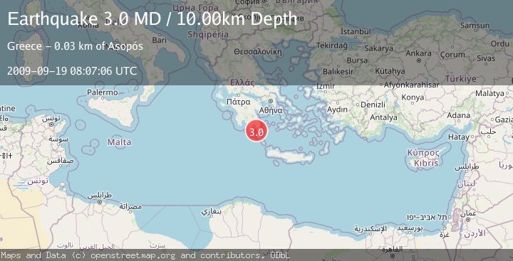 Map of SOUTHERN GREECE