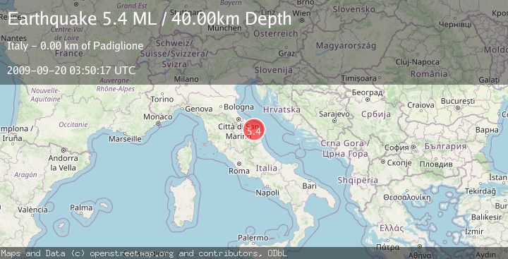 Map of CENTRAL ITALY