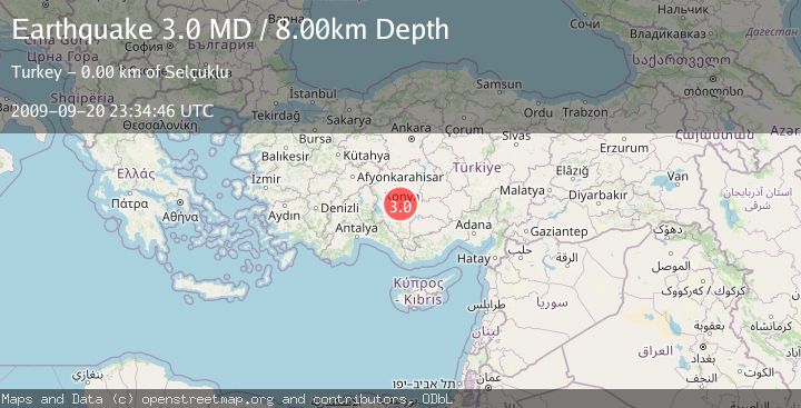 Map of CENTRAL TURKEY