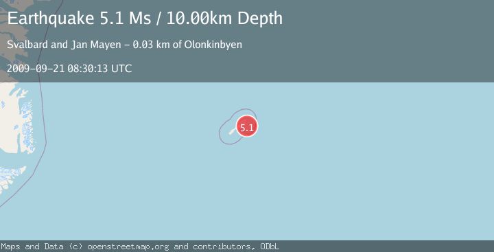 Map of JAN MAYEN ISLAND REGION