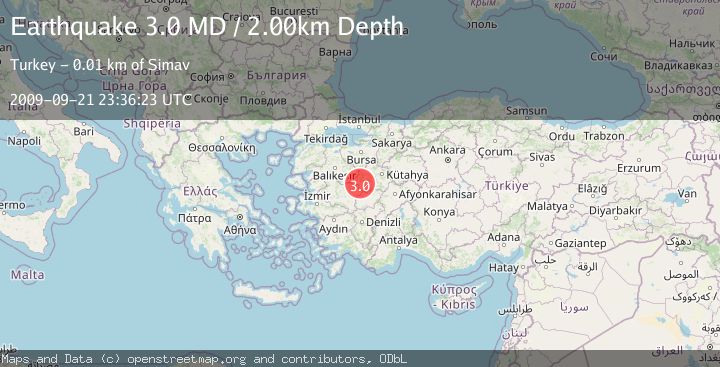 Map of WESTERN TURKEY