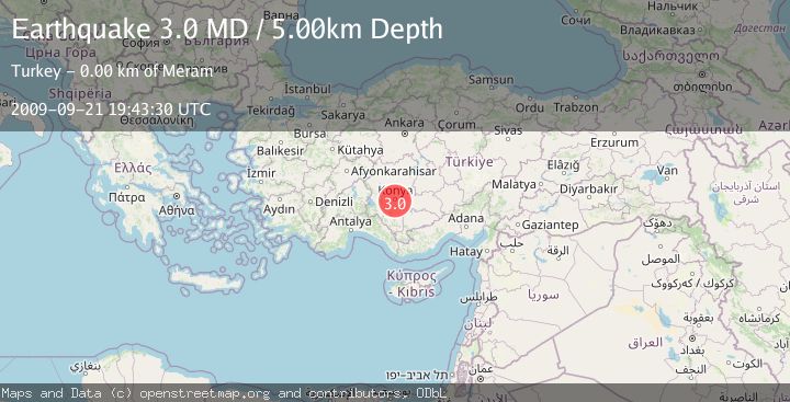 Map of CENTRAL TURKEY
