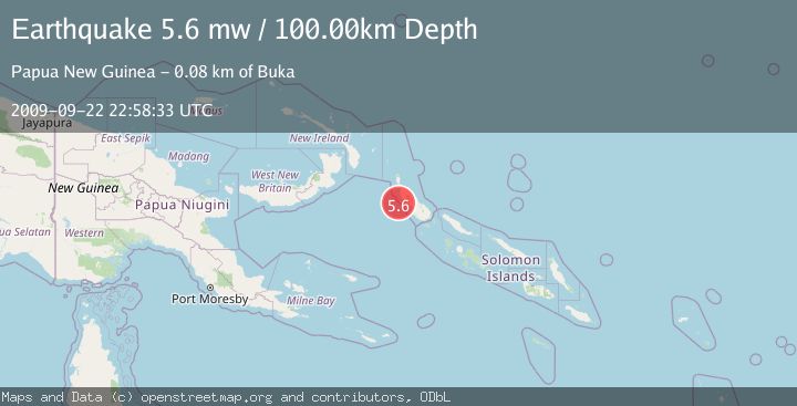 Map of BOUGAINVILLE REGION, P.N.G.