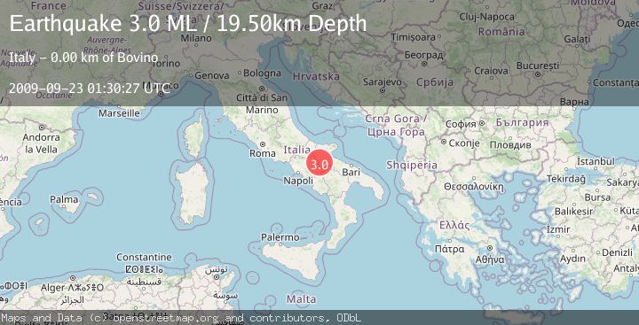 Map of SOUTHERN ITALY
