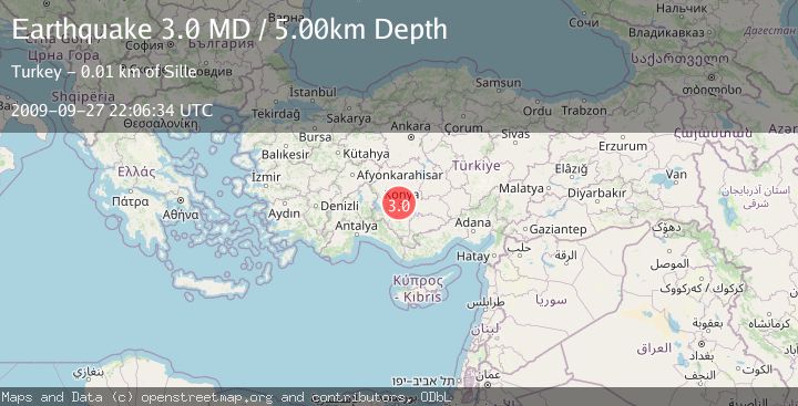 Map of CENTRAL TURKEY