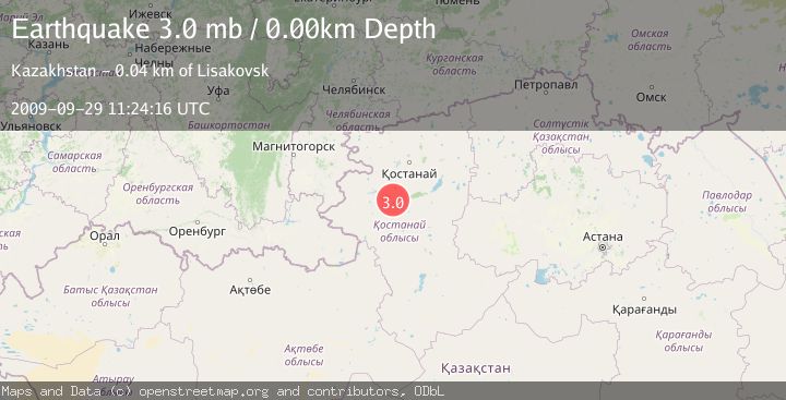 Map of WESTERN KAZAKHSTAN