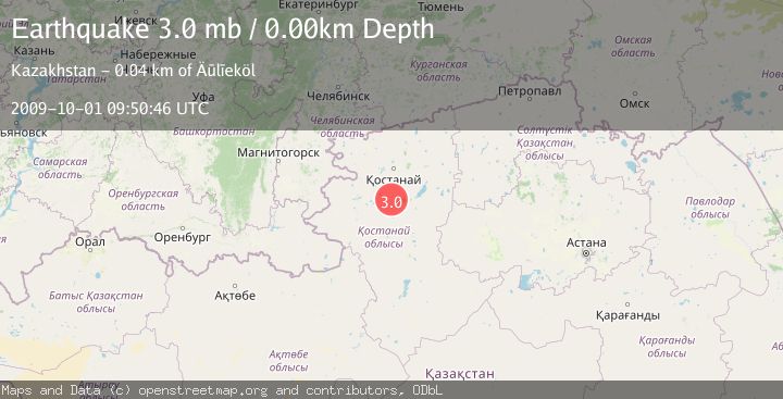 Map of WESTERN KAZAKHSTAN