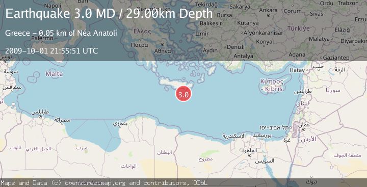 Map of CRETE, GREECE