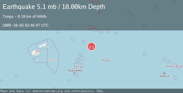 Map of SAMOA ISLANDS REGION