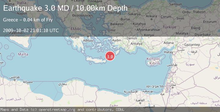 Map of CRETE, GREECE