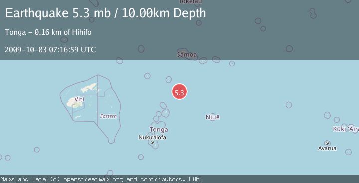 Map of SAMOA ISLANDS REGION