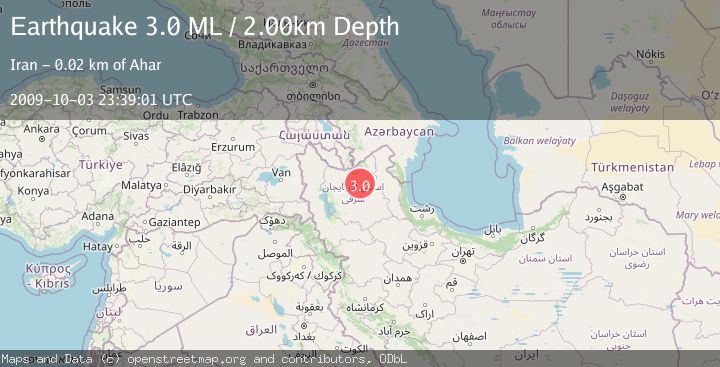 Map of NORTHWESTERN IRAN