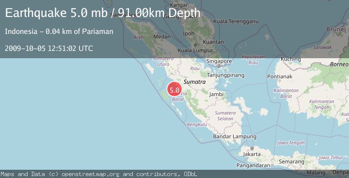 Map of SOUTHERN SUMATRA, INDONESIA