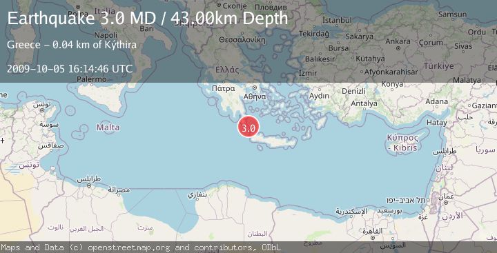 Map of CRETE, GREECE