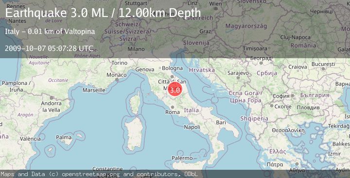 Map of CENTRAL ITALY