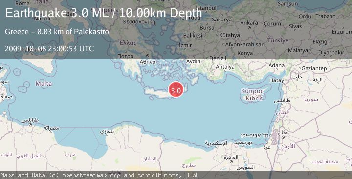 Map of CRETE, GREECE