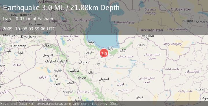 Map of NORTHERN IRAN