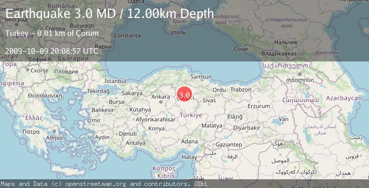 Map of CENTRAL TURKEY