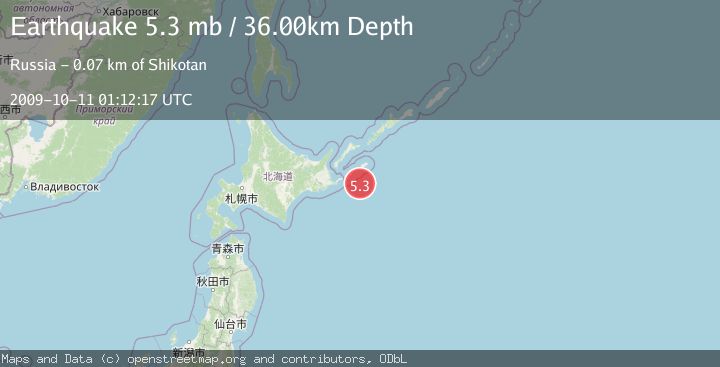 Map of KURIL ISLANDS