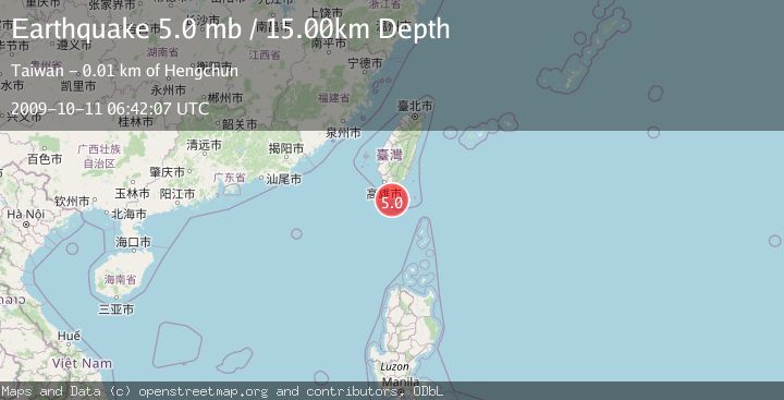 Map of TAIWAN REGION