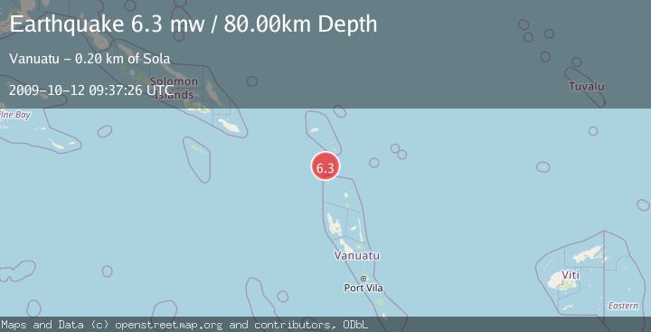 Map of SANTA CRUZ ISLANDS