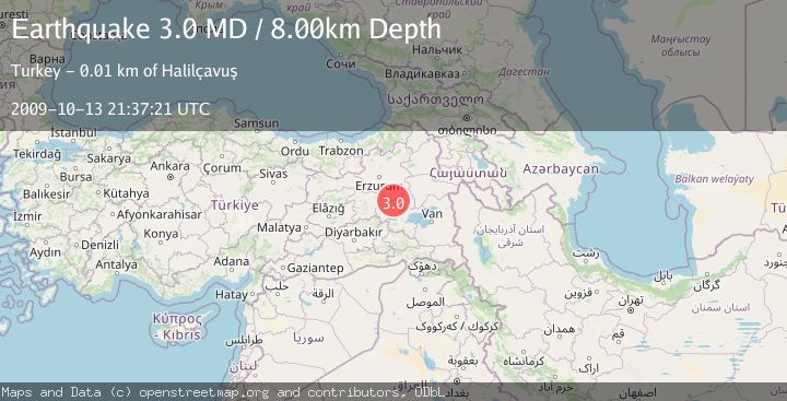 Map of EASTERN TURKEY