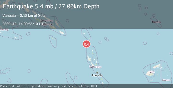Map of SANTA CRUZ ISLANDS