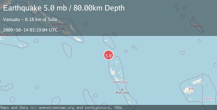 Map of SANTA CRUZ ISLANDS