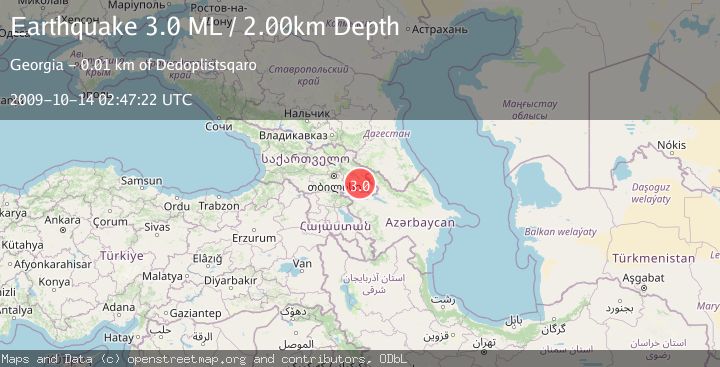 Map of GEORGIA (SAK'ART'VELO)