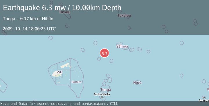 Map of SAMOA ISLANDS REGION