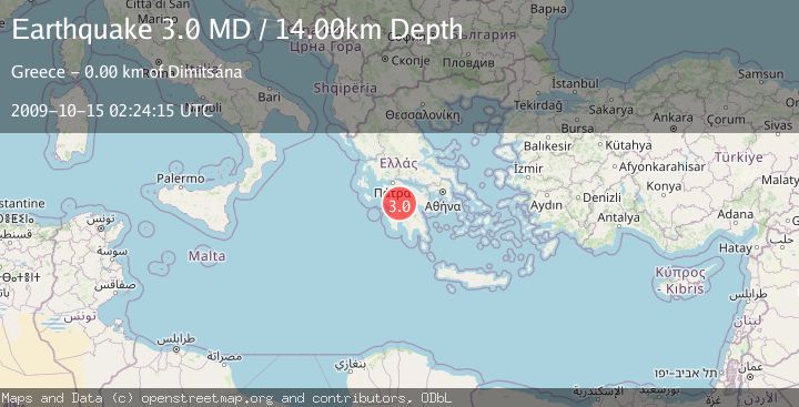 Map of SOUTHERN GREECE