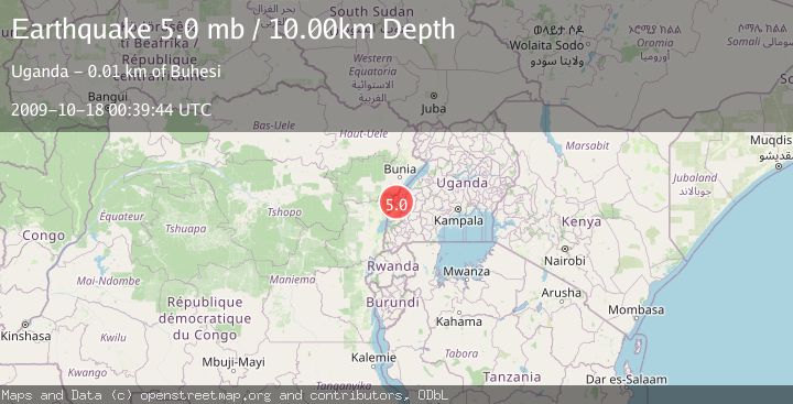 Map of LAKE ALBERT REGION, UGANDA