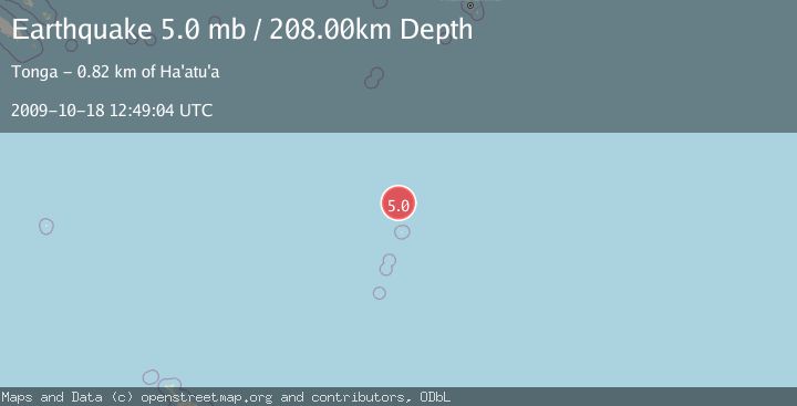 Map of KERMADEC ISLANDS REGION