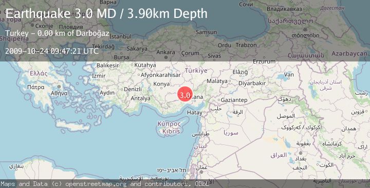 Map of CENTRAL TURKEY