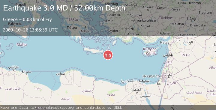 Map of EASTERN MEDITERRANEAN SEA