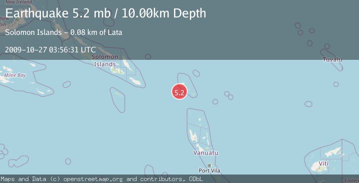 Map of SANTA CRUZ ISLANDS