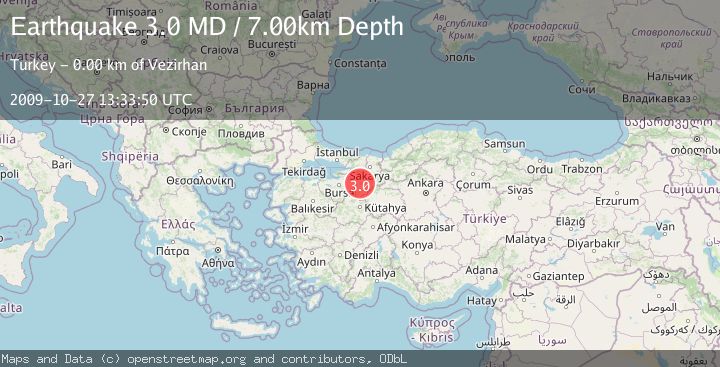 Map of WESTERN TURKEY