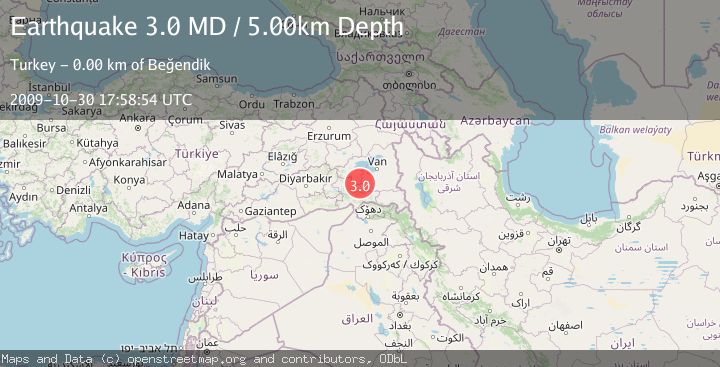 Map of EASTERN TURKEY