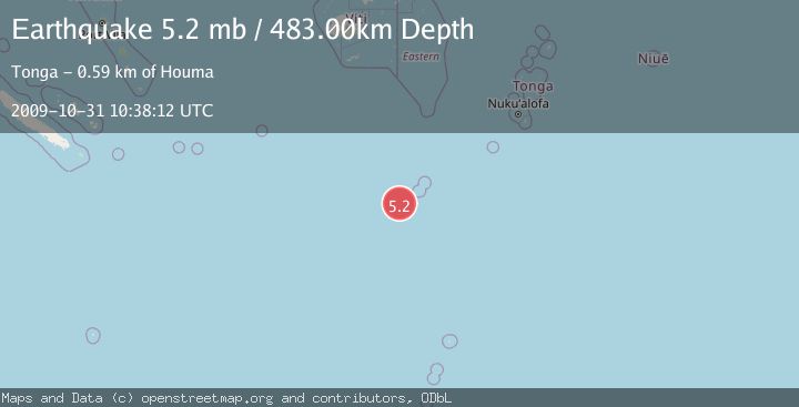 Map of SOUTH OF FIJI ISLANDS