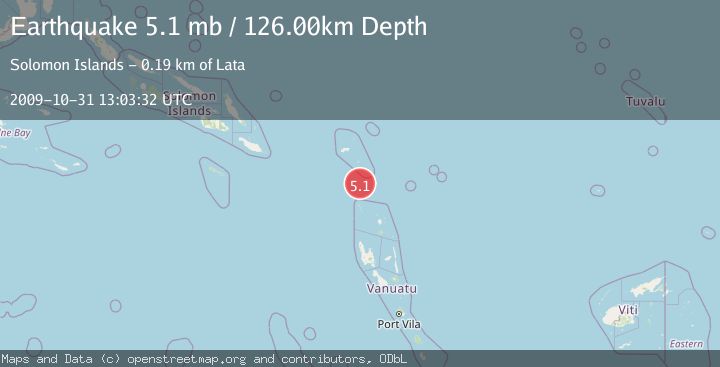 Map of SANTA CRUZ ISLANDS