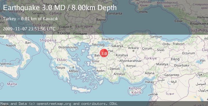 Map of WESTERN TURKEY